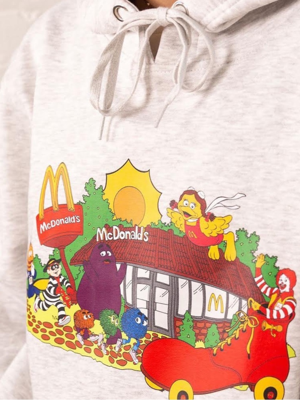 Peace Collective vintage McDonald’s hoodie L unisex ash McHappy Day collab 2023